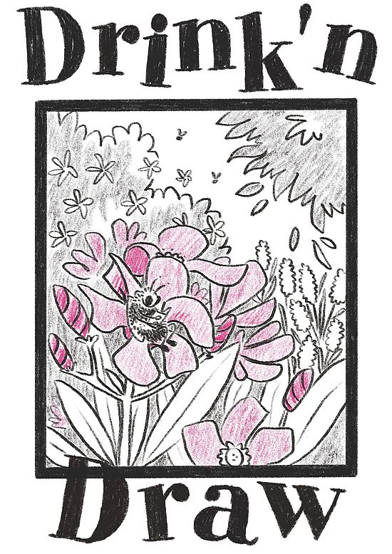 Drink'n Draw Basel, Illustration von Meret Glausen